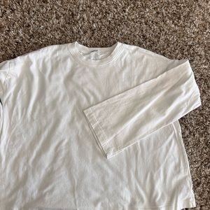 Reformation oversized long sleeve  white S